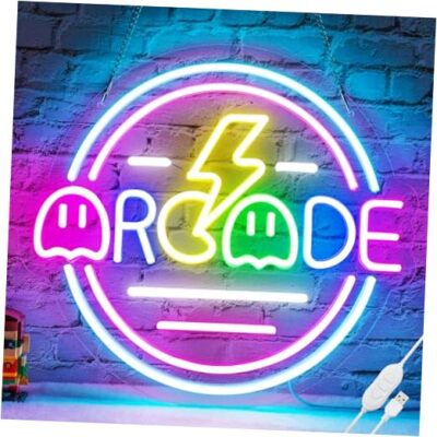 Gamer Neon Sign for Gamer Room Decor, Dimmable Arcade Neon Signs for C-Arcade