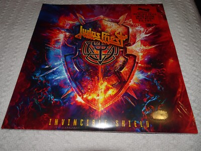 Judas Priest Invincible Shield Red vinyl LP New