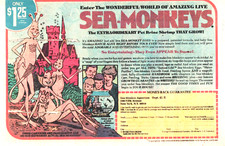 VINTAGE ADVERTISING SEA-MONKEYS KIT LIVE PET BRINE SHRIMPS THAT GROW 41-R 1980