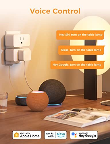 Smart Plug WiFi Outlet Work with Apple HomeKit Siri Alexa Google