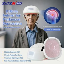 ZJZKTOP 810nm Brain Helmet Red Infrared Light Therapy Device for Stroke Autism