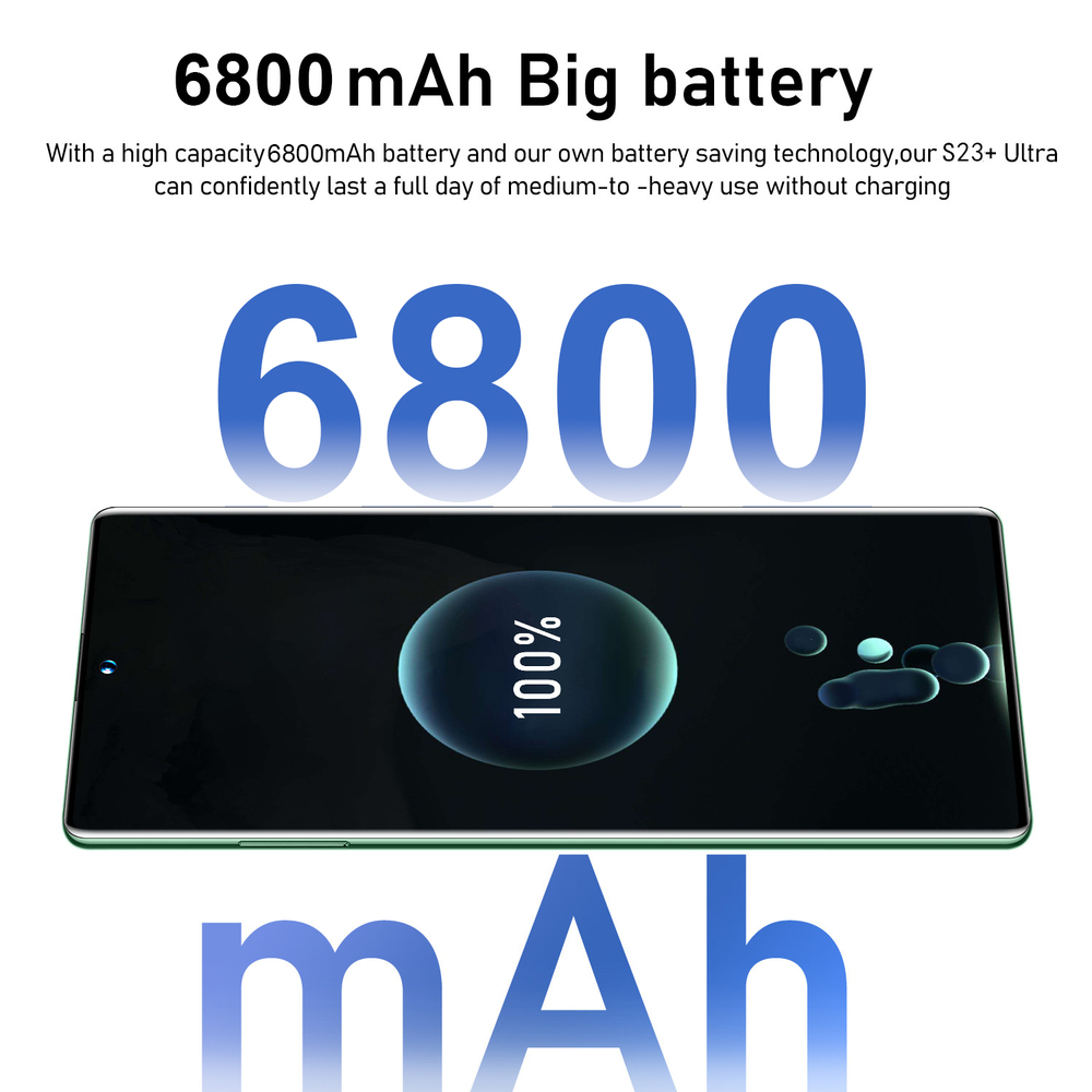 S23+ Ultra 7.3" Smartphone 4+128GB Unlocked 5G Android 13 Dual SIM