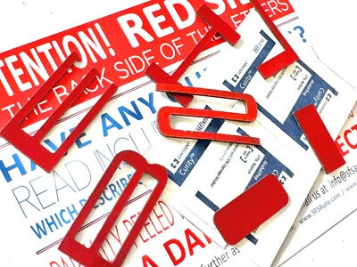 DKM | FRONT SPOILER LETTER INSERTS RED FOR SHELBY GT500 2020+ NOT DECALS