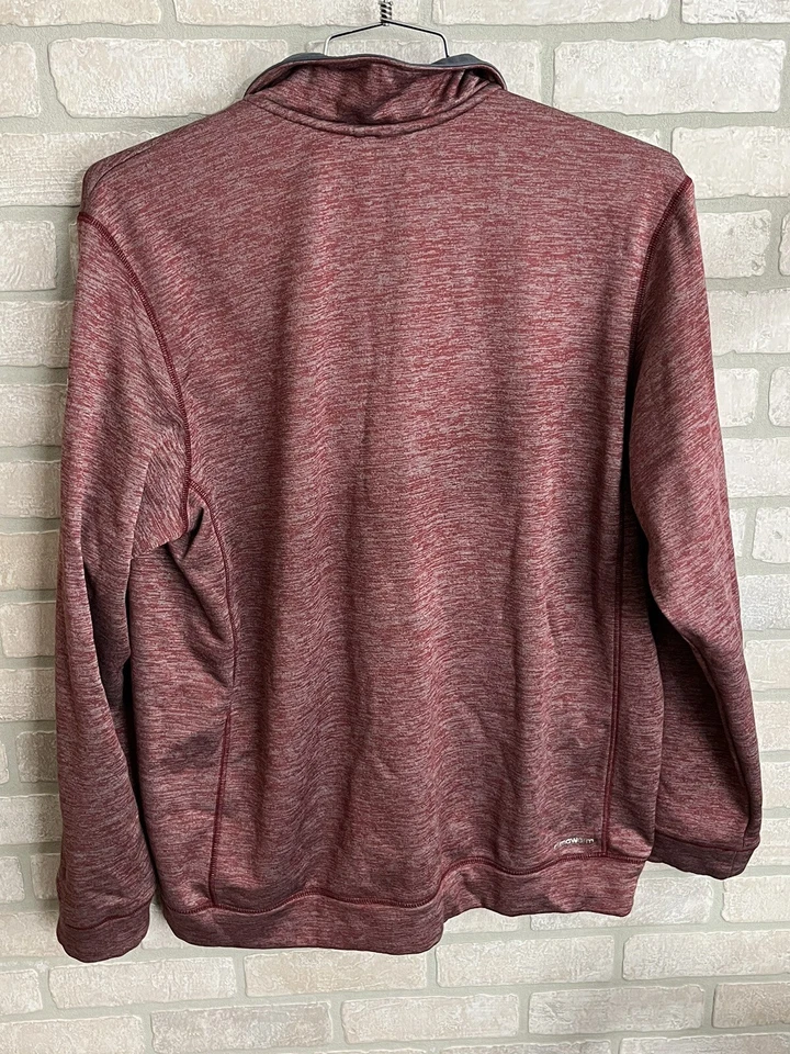 Adidas Texas Longhorns Shirt XL Long Sleeve Men Red Three Quarter Zip Climawarm - Image 2 of 4