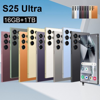 Ultra S25 Smartphone Android 14 Unlocked 16+1TB 6.8'' 72+108MP 8000mAh Dual SIM