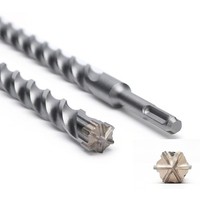 SDS Plus Bohrer 18Mm X 600Mm Mit 6-Hartmetall Schneiden, Betonbohrer Ideal Zum