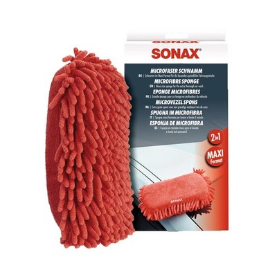 SONAX Microfiber Wash Sponge   Scratch-Free Car Wash Sponge, Ultra-Soft Mi