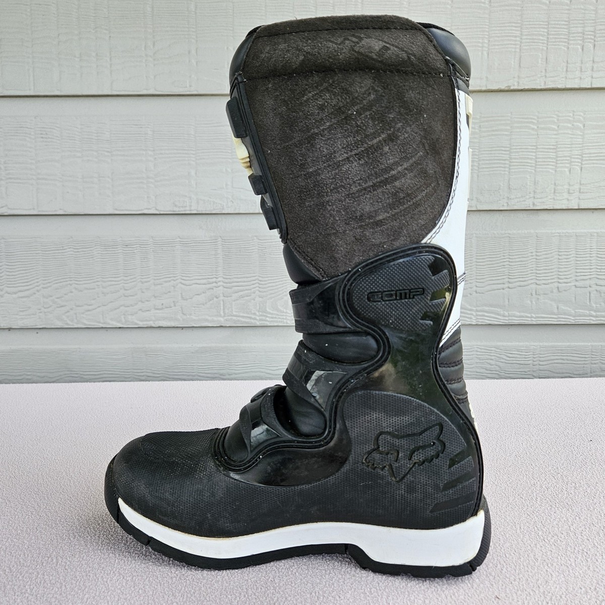 Fox Comp 5 Motocross Dirt Bike Riding Boots Youth SZ 7Y Black