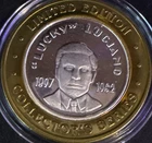 2000 Lucky Luciano $10 Gaming Token .999 Fine Silver Collectors Series 1897–1962