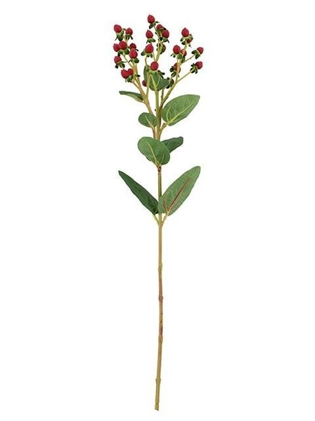artplants KüNstlicher Zweig Johanniskraut Tavira, Mit FrüChten, Rot, 65Cm-image