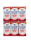 6 Pack Clear Eyes Maximum Strength Redness Relief Eye Drops 0.5oz Each