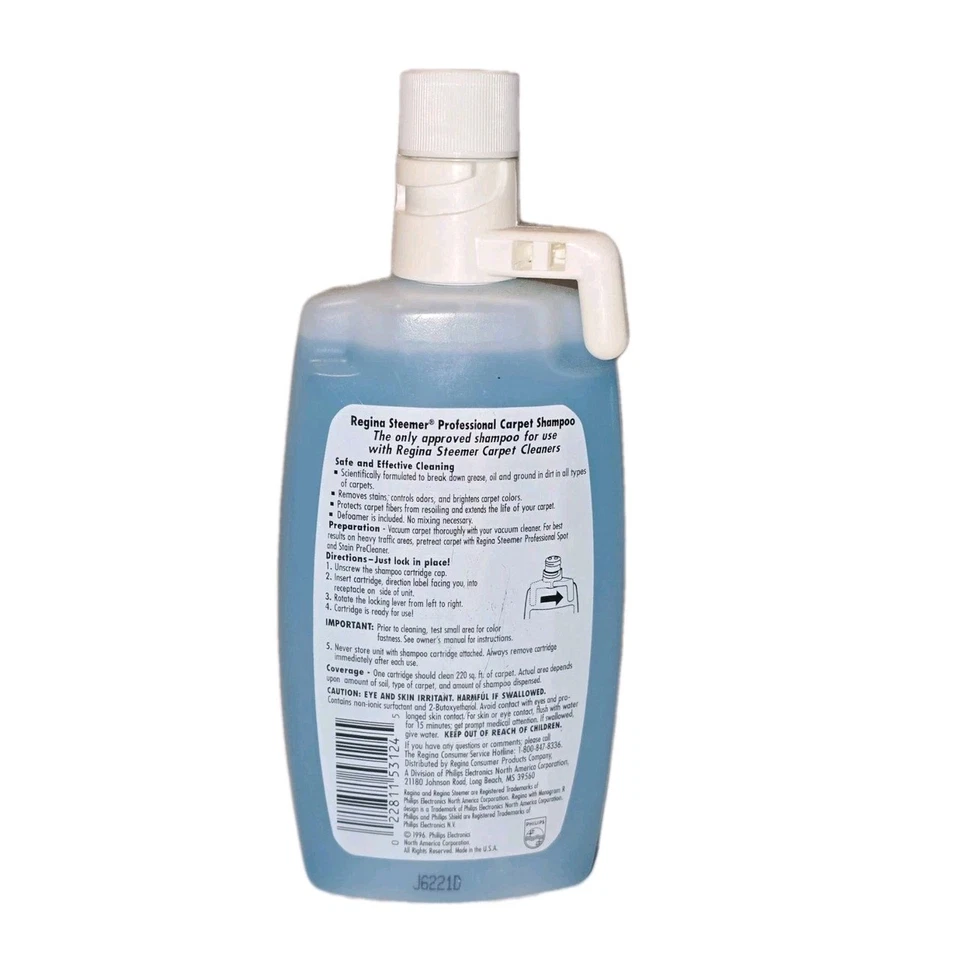 Regina Steemer шампунь для ковров 15 жидк. унций новый - Изображение 2 из 2