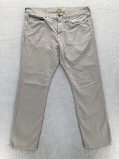 J Crew 770 Pants Mens 36x30 Gray Stretch Straight Leg Slight Taper Preppy READ