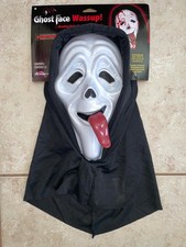 GHOST FACE SCARY MOVIE WASSUP BLEEDING MASK COSTUME FW8503 NEW