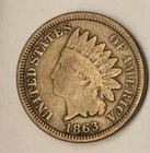 1863 Philadelphia Mint Indian Head Cent