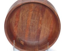 Handcrafted Black Walnut Live Edge Wooden Bowl Artisan Turned Wood Serving Bowl