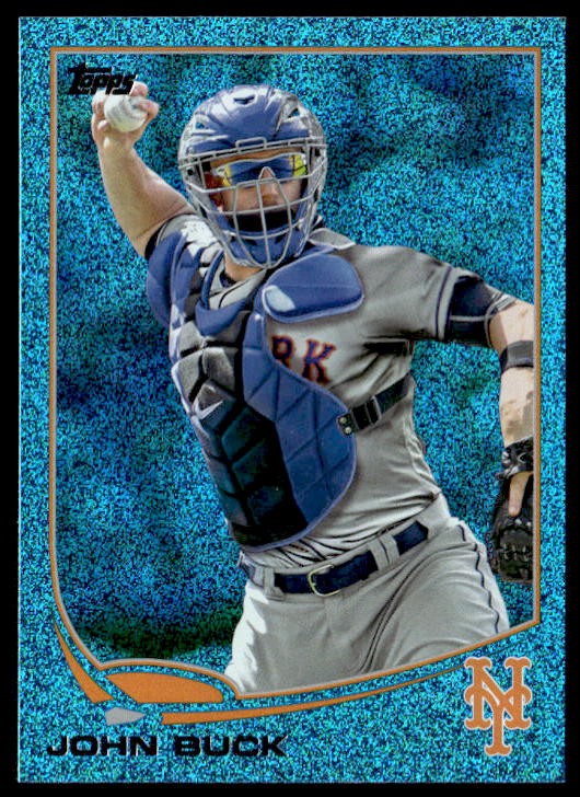 2013 Topps #476 John Buck Silver Slate Blue Sparkle