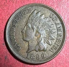 1899 US Indian Head Cent! XF! SHARP! Old US Coin!
