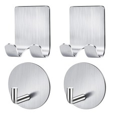 Razor Holder Shaver Hook Hanger Stand Heavy Duty Self Adhesive Stainless Steel