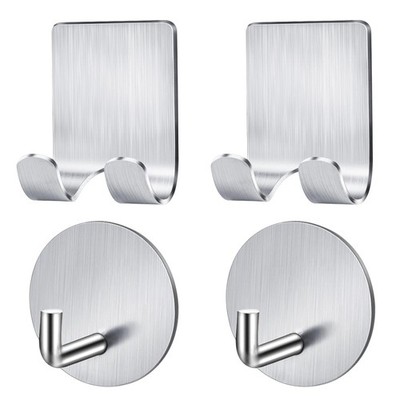 Razor Holder Shaver Hook Hanger Stand Heavy Duty Self Adhesive Stainless Steel