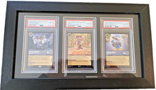 Disney Lorcana 2023 Promo Musketeer Trio Mickey Goofy Donald PSA 10 Set Framed