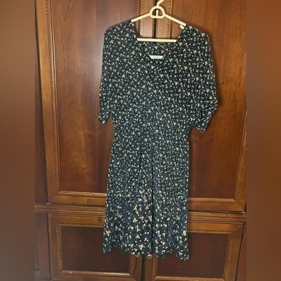 elegant multicolor print midi dress Sandy Multi Printed Smocked Midi Dress