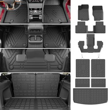 6 Seats Floor Mats Compatible with 2021-2026 Jeep Grand Cherokee L Cargo Mat Flo