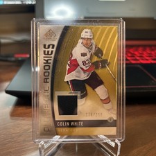 2017 SP Game Used Colin White Authentic Rookies Gold Jersey /399 RC #120 Hockey