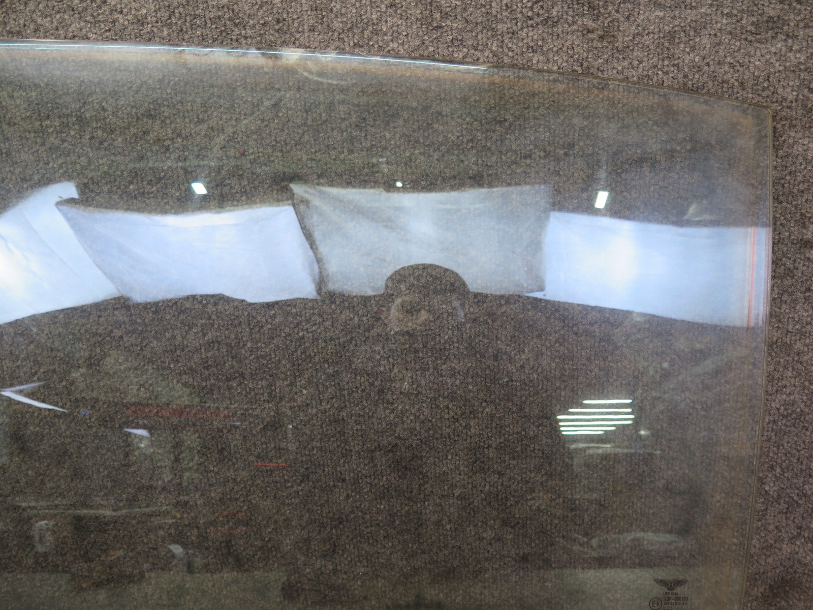 06-12 BENTLEY CONTINENTAL FLYING SPUR REAR LEFT DRIVER SIDE DOOR GLASS WINDOW