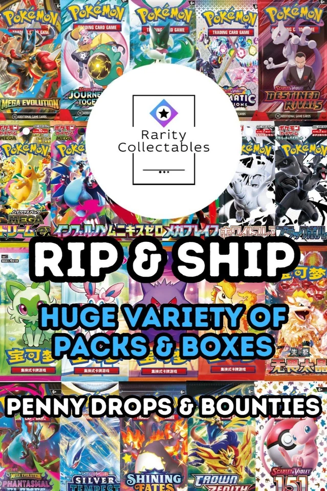 🔥Pokemon Rip & Ship-Shop loaded with packs & boxes!🔥