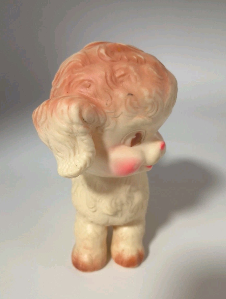 Vintage The Sun Rubber Co Lamb Squeaky Rubber Toy Retro Missing