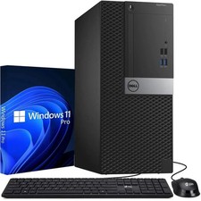 Dell OptiPlex 7040 MT Desktop PC Intel i7 6th 16GB RAM 1TB SSD Wi-Fi Windows 11