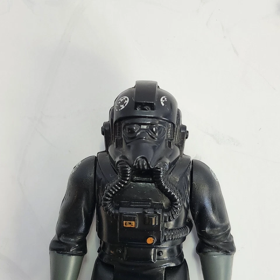 Figura de piloto de combate Kenner Imperial Tie Fighter Star Wars 1982 de colección con bláster Foto 3 de 4