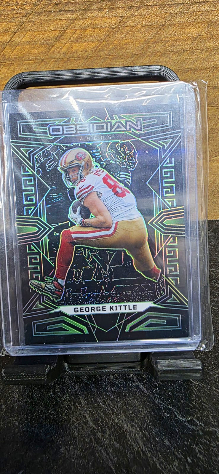 2023 Panini Obsidian George Kittle Electric Etch Green /25 #88 49ers SP