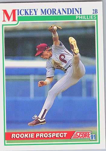 Mickey Morandini #376 1991 Score card