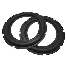 2pcs 12" inch 302mm Speaker Rubber Edge Bass Surround Circle Folded Ring Repair