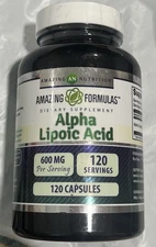 Amazing Formulas Alpha Lipoic Acid 120 Caps 600 mg, 1/28, Sealed