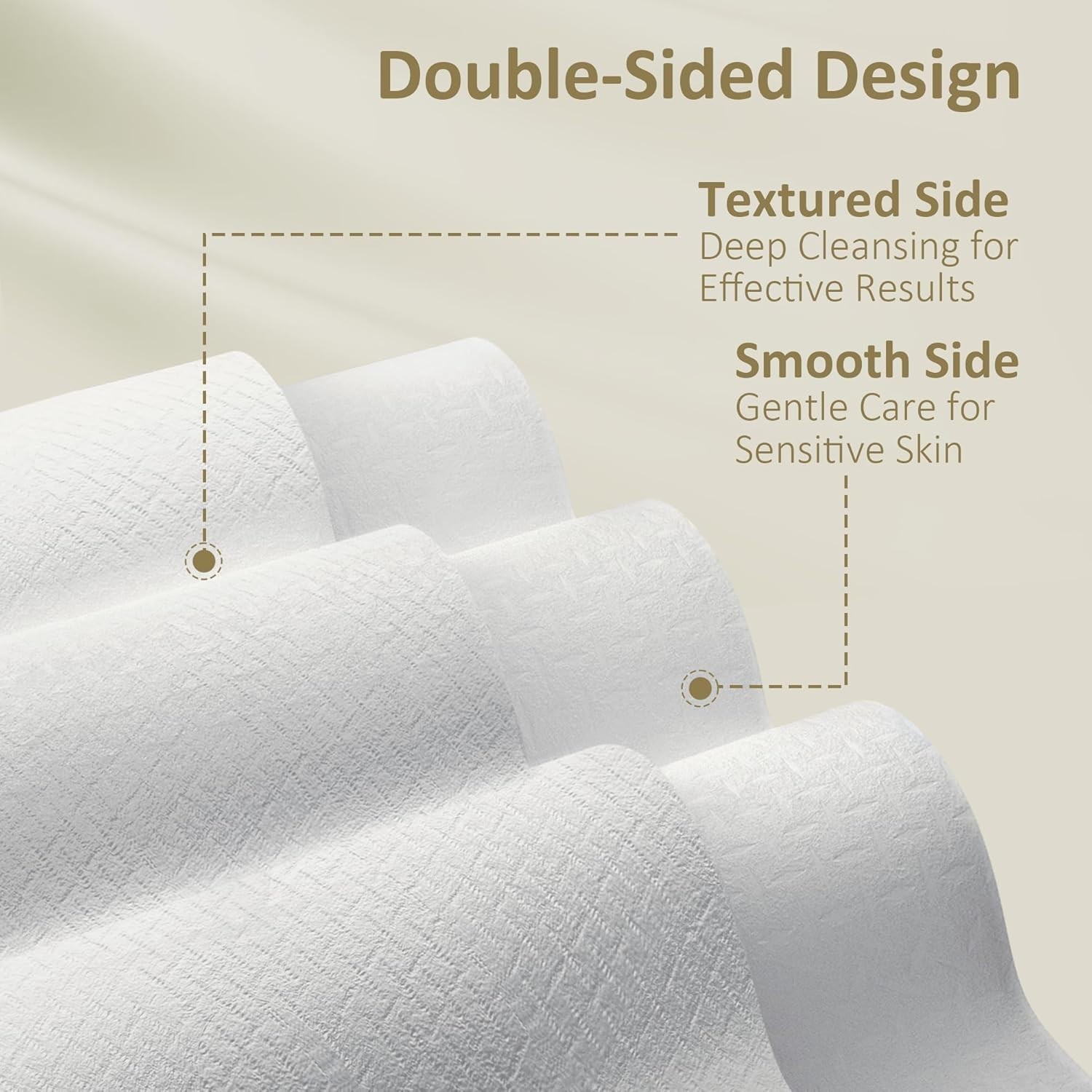 Ourmed Life Face Towels, Disposable Biodegradable Facial Towels for Sensitive Sk