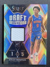 Ausar Thompson 2023-24 Panini Select Draft Selections Jersey Silver RC #DSM-AT