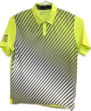 Nike Golf Polo Shirt Mens XL Yellow Dri-Fit HP Byron Nelson Championship