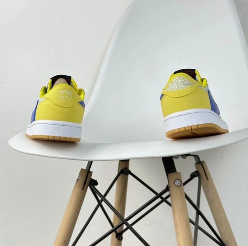 Jordan 1 Retro OG SP x Travis Scott Low Canary LOWOG Canary Yellow Men's Shoes - Picture 6 of 8