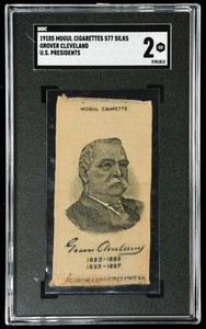 1910s Mogul Cigarettes Silks Grover Cleveland S77 US Presidents SGC 2 GD