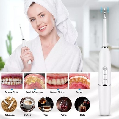 Electric Tooth Cleaning Kit Tartar Plaque Remover Dental Cleaning Scaler Tool%%/