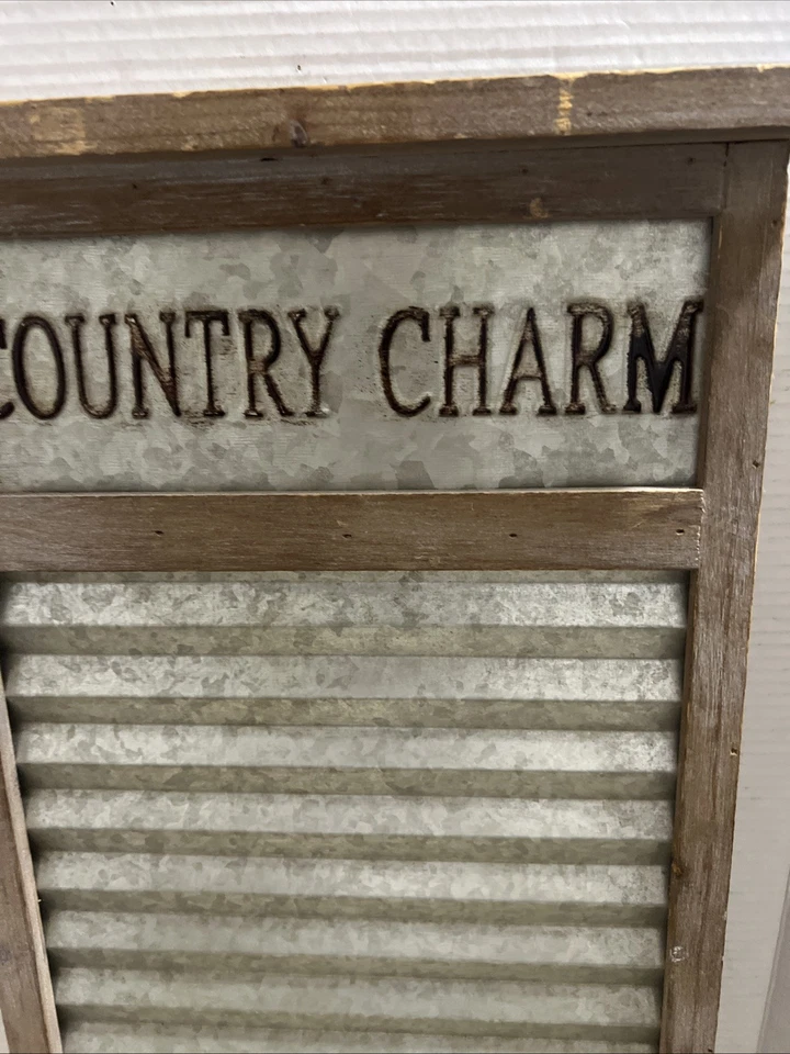 Decoração rústica de madeira e metal “charme de campo” para fazenda - Imagem 2 de 4