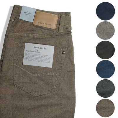 PIERRE CARDIN Herren 5-Pocket Hose | Lyon Tapered Wool Touch Cotton