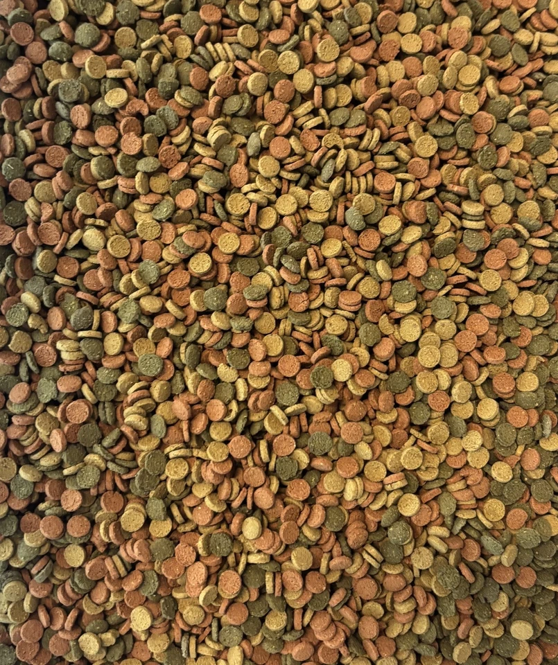 AQUA HOBBY Welsfutter MiniMix 3-Farb Mix Spirulina Rot Astaxanthin Gelb Vitamin 5Kg XL Pack