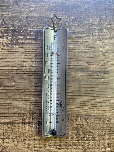 Metal Tank & Tray Thermometer - USA - 4.875"