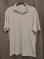 Rhoback The Koopa Polo Shirt Golf Carts And Palm Trees Tropical Men's Large