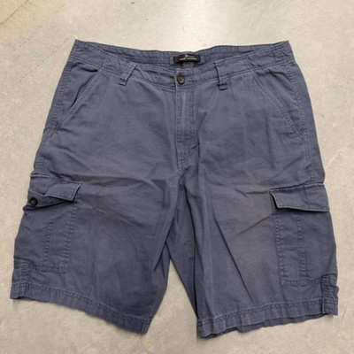 Marc Anthony Cargo Shorts Men's Size 36 Blue Gray Cotton Utility Casual Shorts