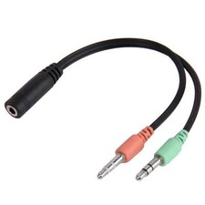 Microphone Jack 3.5mm Earphone Cable Compatible with Tablet and Stereo Phones